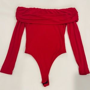 Naked Wardrobe Off Shoulder Bodysuit